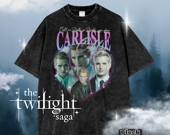 Carlisle Cullen Vampire T-Shirt – Funny Twilight Doctor or Daddy Tee, Y2K Oversized Vintage Washed, Hot Vampire Aesthetic, Cozy Gothic Merch