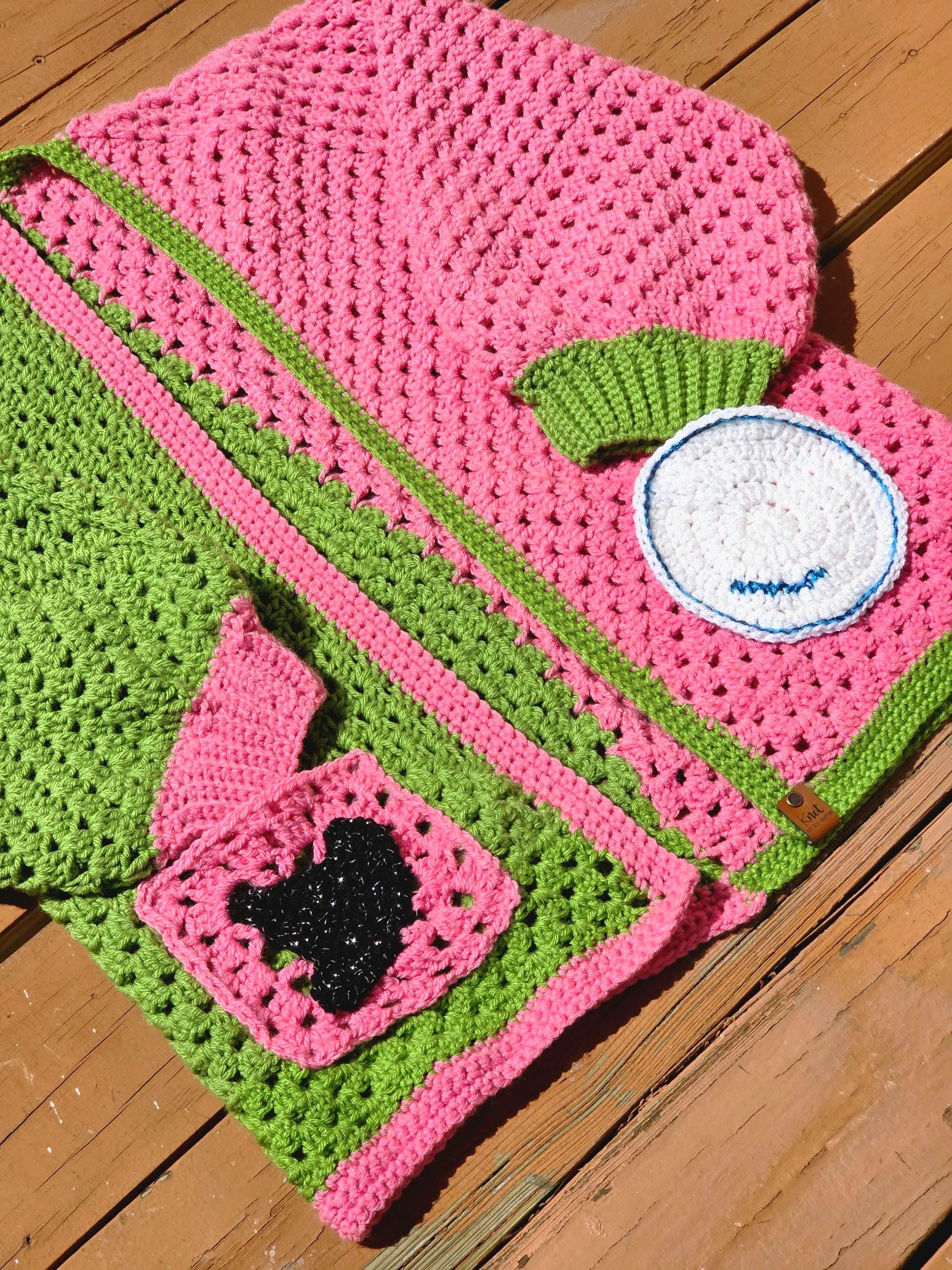 Wicked Crochet Cardigan: Elphaba & Glinda Inspired, Handmade Oz