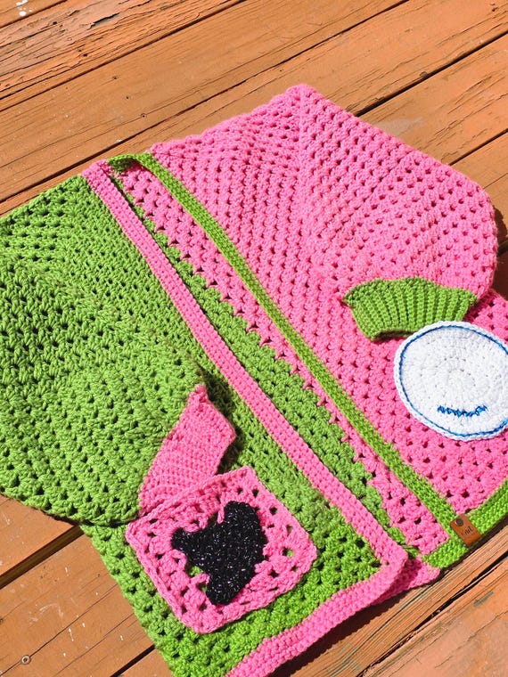 Wicked Crochet Cardigan: Elphaba & Glinda Inspired, Handmade Oz