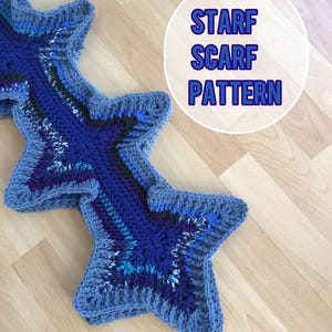 CROCHET STARF SCARF pattern/ crochet scarf pattern / crochet different scarf pattern/ unique style crochet scarf pattern