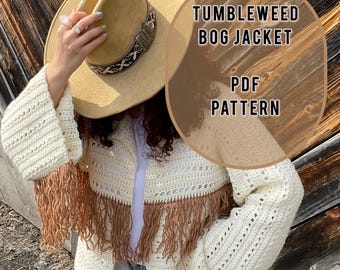 Crochet Tumbleweed BOG Jacket Pattern, XS-5XL (PDF Pattern)