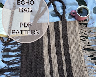 Crochet Echo Bag Pattern –  (PDF Download) -  Easy Crochet Purse Pattern, Modern Crochet Bag, Instant Download
