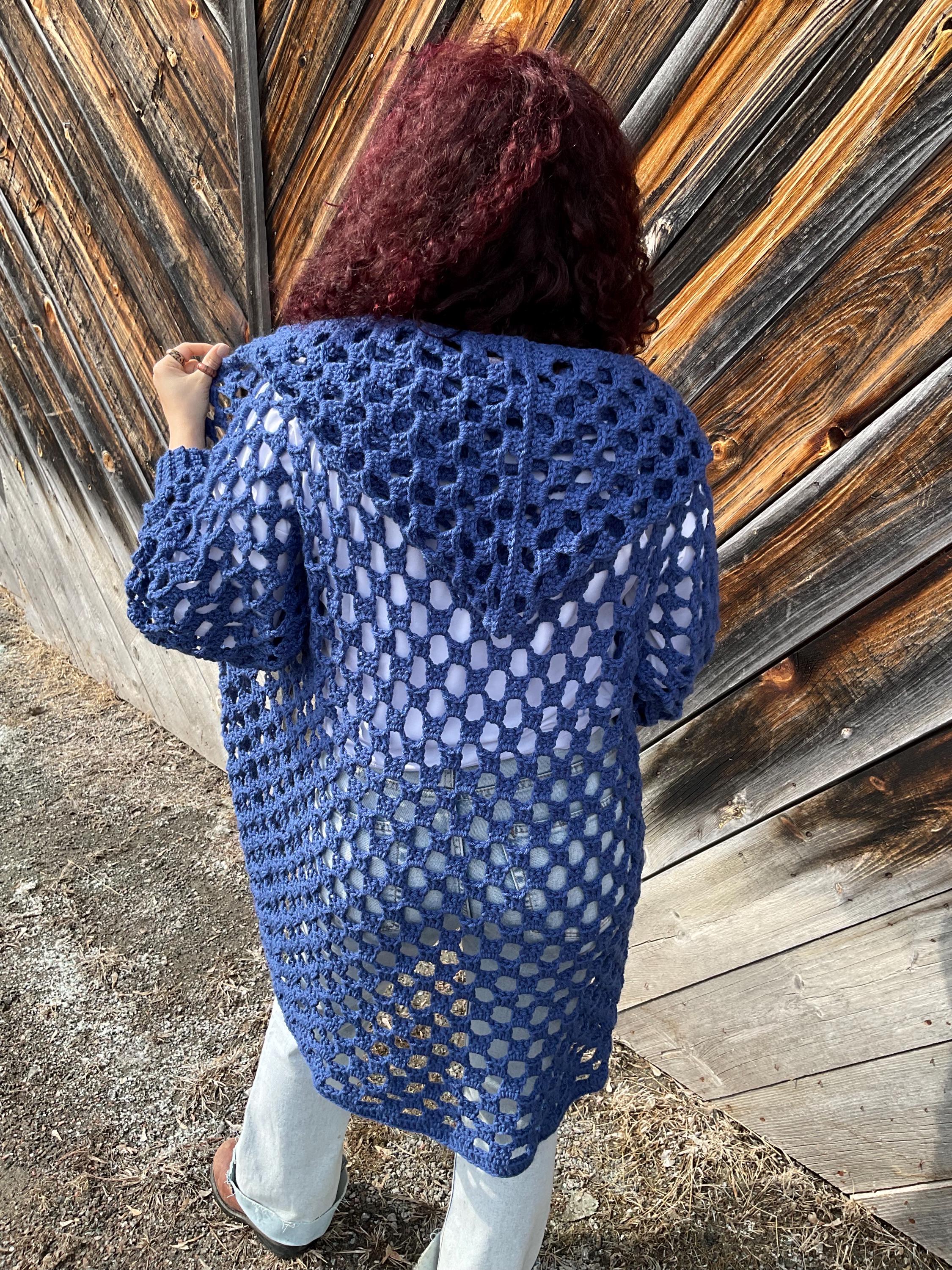 Crochet Origami BOG Cardigan With Hoodie Pattern (PDF Pattern) - Etsy