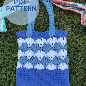 CROCHET PATTERN/ 3 size, easy crochet bag pattern/ unique style crochet bag pattern