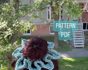 Easy Crochet Floral Scrunchie Pattern (PDF)