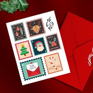 Carte de Noël amusante, carte de vœux, joyeux Noël, carte de Noël pour famille ou amis