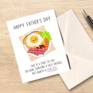 Funny Father's Day Card, Father's Day, Cute Father's Day Gift for Boyfriend, Husband, For Him, Love, Father's Day card, Father, Grandfather