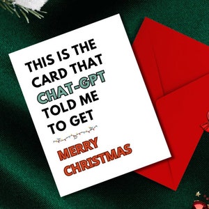 Carte de Noël amusante, carte de vœux, joyeux Noël, carte de Noël pour famille ou amis