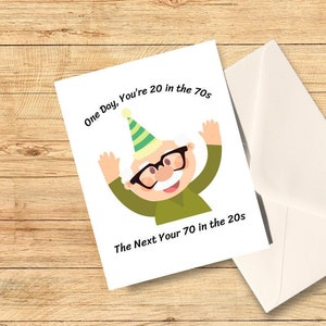 Carte du 70e anniversaire, joyeux anniversaire, carte personnalisée, carte d'anniversaire cadeau pour lui, papa, grand-père, mari, frère, meilleur ami, amour