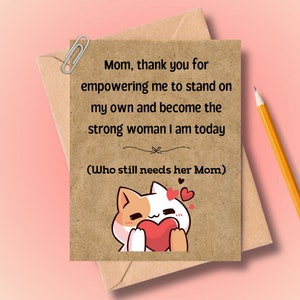 Carte drôle de fête des mères, fête des mères, joli cadeau de fête des mères pour maman, petite amie, femme, pour elle, pour soeur, cadeau pour maman, carte A2 pour maman