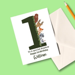 Carte d'anniversaire, joyeux anniversaire, cadeau d'anniversaire mignon, pour garçon, carte d'anniversaire pour petit-fils, pour fils, cadeau pour neveu, à personnaliser