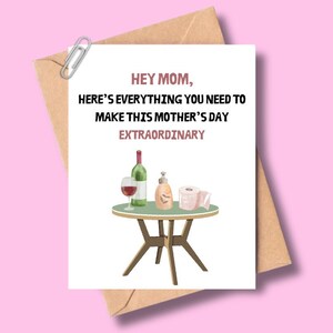 Carte drôle de fête des mères, fête des mères, joli cadeau de fête des mères pour maman, petite amie, femme, pour elle, pour soeur, cadeau pour maman, carte A2 pour maman