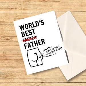 Carte d'anniversaire drôle, carte d'anniversaire drôle de papa, joyeux anniversaire, cadeau d'anniversaire pour papa, meilleur papa, nouveau papa, beau-père, lui, amour