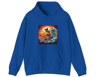 Sudadera Con Capucha Calavera Surf