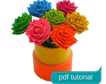 DIY Duct Tape Flower Tutorial PDF