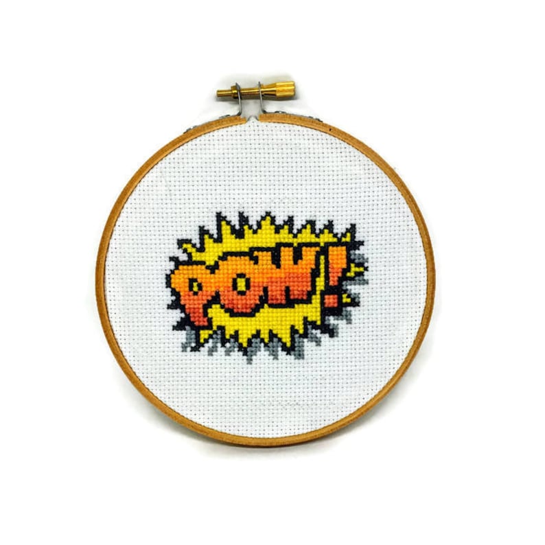 Comic Book Cross Stitch Pattern Comic Embroidery Pattern Comic Cross Stitch Comic Needlepoint Pattern image 4