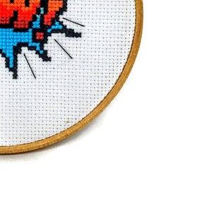 Comic Book Cross Stitch Pattern Comic Embroidery Pattern Comic Cross Stitch Comic Needlepoint Pattern image 7