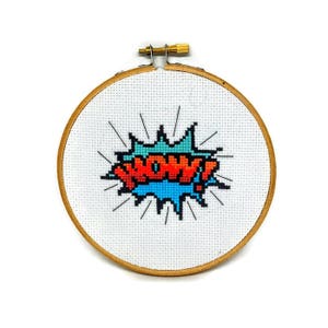 Comic Book Cross Stitch Pattern Comic Embroidery Pattern Comic Cross Stitch Comic Needlepoint Pattern image 5