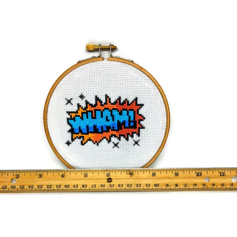 Comic Book Cross Stitch Pattern Comic Embroidery Pattern Comic Cross Stitch Comic Needlepoint Pattern image 6