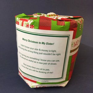 Buon Natale a mia sorella Carta igienica - PDF stampabile