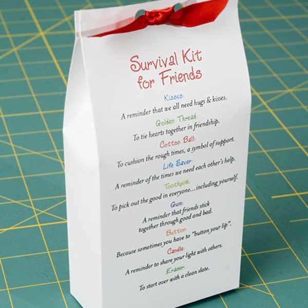 Survival Kit for Friends - Printable PDF