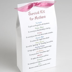 Survival Kit for Mothers - Printable PDF