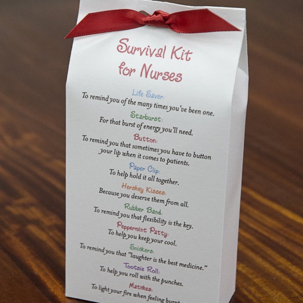 Survival Kit for Nurses - Printable PDF