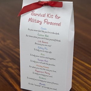 Survival Kit for Military Personnel - Printable PDF