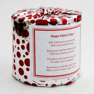 Father's Day Toilet Paper Card - Printable PDF