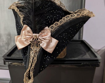 CONSTELLATION Night Sky MOON STARS Tricorne Hat- both sizes