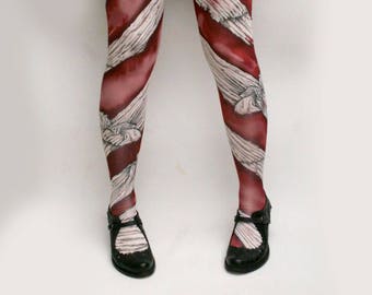 BLOOD BANDAGE Illustrated Tights