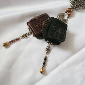 TOME Miniature Book Necklace- Choice of Colours
