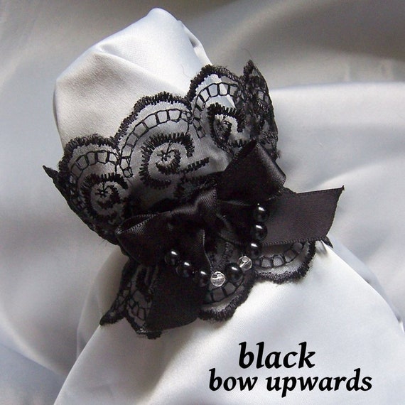 PEARL RIBBON Jewellery Wrist Cuffs- Dark and Bright Colours