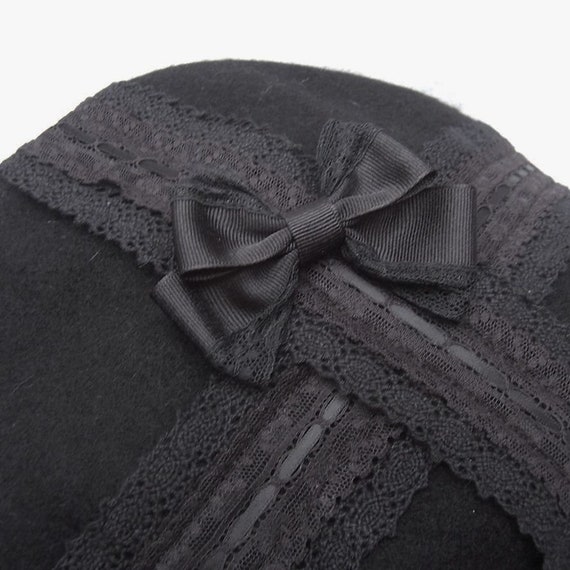 RIBBON LACE Bow BERET All Colours - Etsy display picture 2