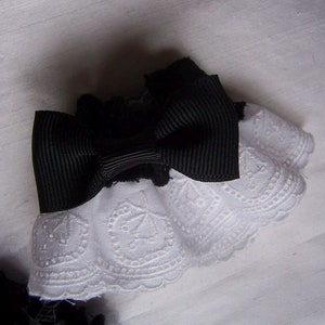 RIBBON BOW Wrist Cuffs Dark and Bright Colours image 7