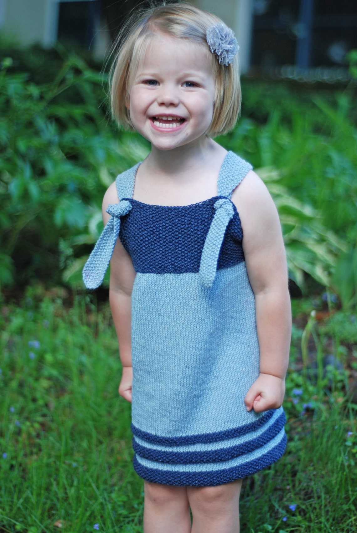 Nokomis Tiestrap Dress Knitting Pattern Etsy