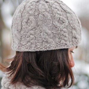 Discount Pattern Set: Hiawatha Cable Hat and Pull-Through Scarf Knitting Patterns image 2