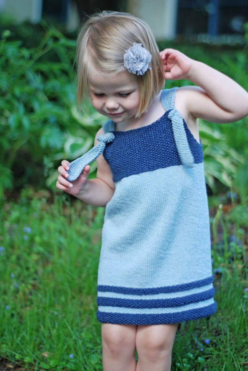 Nokomis Tiestrap Dress Knitting Pattern Etsy