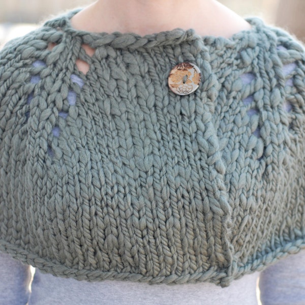 Cavell Chunky Capelet - Knitting Pattern