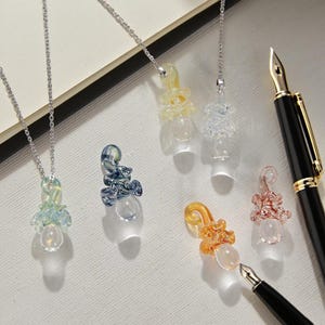 Beautiful Shaped Glass Pendants,Friendship Necklace,Handmade Glass Charm,Stained Gglass Jewelry,Birthday Gift,Halloween Gifts for Girlfriend