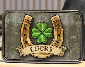 Good luck symbol Leaf belt buckle GS174 as Hippie belt buckle Four leaf clover accessory Boho belt buckle Four-leaf clover belt buckle