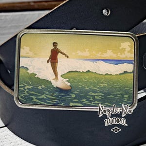 Vintage Surfer Belt Buckle