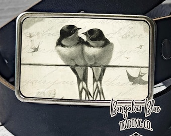 Vintage Swallow Swallow Belt Buckle - Bird Belt Buckle - Etsy display picture 1