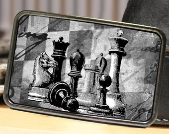 Chess Pieces Belt Buckle