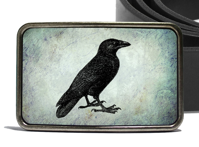 Vintage Raven Belt Buckle image 2