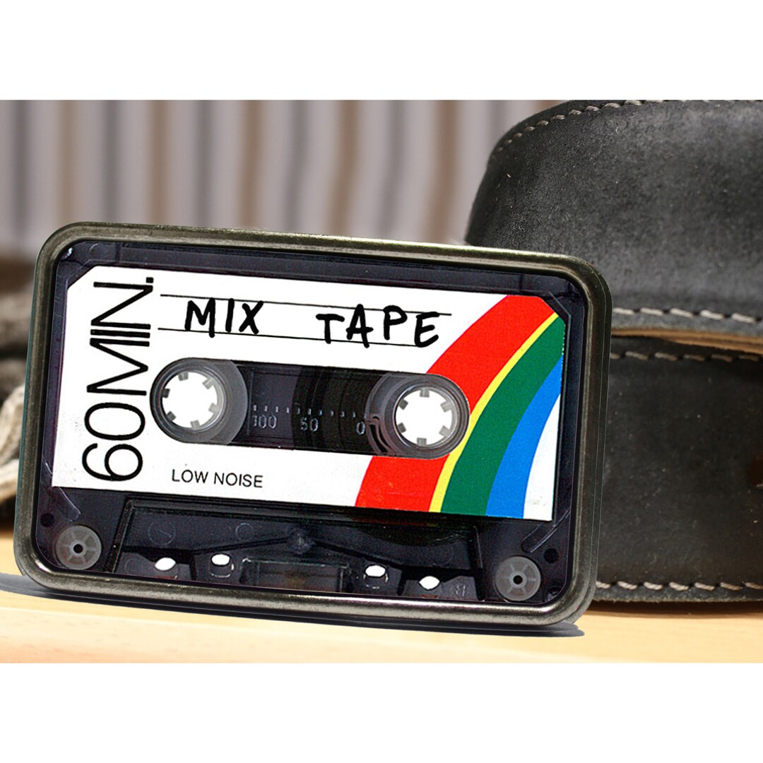 90's Mix Cassette Tape Belt Buckle Etsy