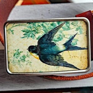 Vintage Swallow Swallow Belt Buckle - Bird Belt Buckle