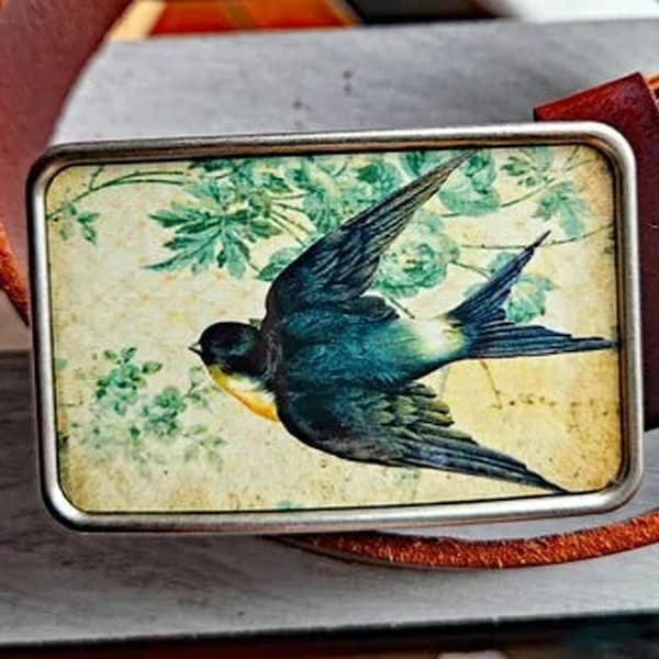 Vintage Swallow Swallow Belt Buckle - Bird Belt Buckle