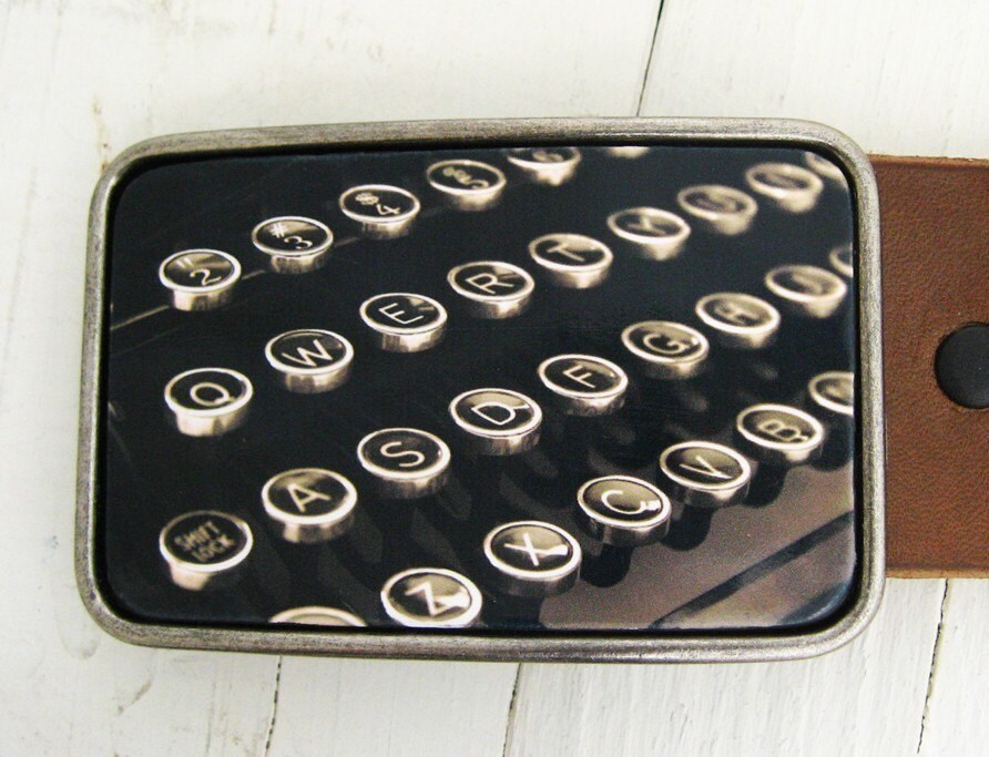 Typewriter Keys Belt Buckle Graduation Gift Etsy