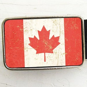 Flag of Canada Belt Buckle